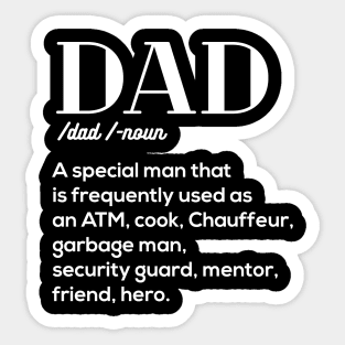 Dad Definition father day gift Sticker